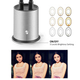Multi-functional Fill Light Beauty Mobile Phone Holder Self-timer Live Artifact Live Performances Silver