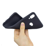 For Samsung A10S A20S Shockproof TPU Back Cover Soft Candy Color Frosted Surface Mobile Phone Case black
