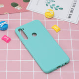 For Redmi NOTE 8 NOTE 8 Pro Soft Candy Color Frosted Surface Shockproof TPU Back Cover Mobile Phone Case Light blue