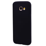 for Samsung A5 2017 Cute Candy Color Matte TPU Anti-scratch Non-slip Protective Cover Back Case black