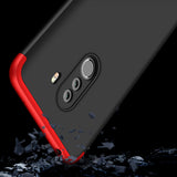For XIAOMI Pocophone F1 Ultra Slim PC Back Cover Non-slip Shockproof 360 Degree Full Protective Case red