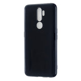 For OPPO A5/A3S/A9 2020 Cellphone Cover Soft Touch Anti-scratch Shockproof TPU Mobile Phone Case  Bright black