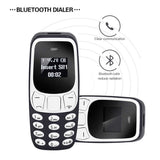 Mini Cell Phones Super Small Mobile Phones Voice Changer Bluetooth Earphones Dialer Dual SIM Low Radiation white