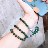 Fashion Hand-woven Mobile Phone Chain Blue White Porcelain Crystal Shiny Pendant  Gold