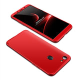 For OPPO A73/F5/F5 Youth/A75 Taiwan Slim 3 in 1 Hybrid Hard Case Full Body 360 Degree Protection Back Cover Rose gold
