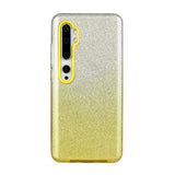 For XIAOMI CC9E/A3/10/10 PRO/K20/K20 pro Phone Case Gradient Color Glitter Powder Phone Cover with Airbag Bracket yellow