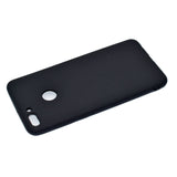 for HUAWEI Y9 2018 Lovely Candy Color Matte TPU Anti-scratch Non-slip Protective Cover Back Case black
