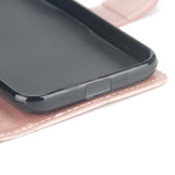 For Samsung J2 PRO 2018/Grand Prime Pro/J250 PU Cell Phone Case Protective Cover Shell with Buckle wine Red