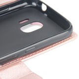 For Samsung J2 PRO 2018/Grand Prime Pro/J250 PU Cell Phone Case Protective Cover Shell with Buckle wine Red