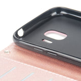 For Samsung J2 PRO 2018/Grand Prime Pro/J250 PU Cell Phone Case Protective Cover Shell with Buckle wine Red