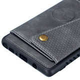 For Samsung NOTE 9 Phone Case Protective Back Cover with Card Holder Bracket gray_Samsung NOTE 9