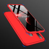 For Samsung M30 Ultra Slim PC Back Cover Non-slip Shockproof 360 Degree Full Protective Case red
