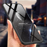 For Samsung M30 Ultra Slim PC Back Cover Non-slip Shockproof 360 Degree Full Protective Case blue
