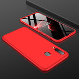 For Samsung M30 Ultra Slim PC Back Cover Non-slip Shockproof 360 Degree Full Protective Case red