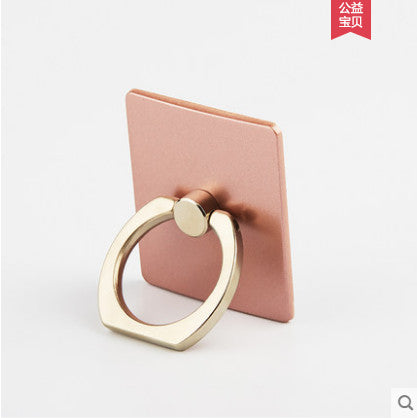 Portable Universal Metal Finger Ring Phone Holder - 360?? Rotating Bracket for iPhone Samsung, Rose gold