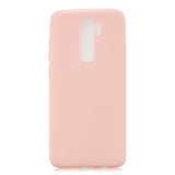 For Redmi NOTE 8 NOTE 8 Pro Soft Candy Color Frosted Surface Shockproof TPU Back Cover Mobile Phone Case Light pink