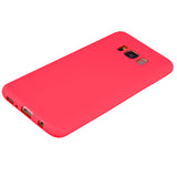 for Samsung S8 plus Lovely Candy Color Matte TPU Anti-scratch Non-slip Protective Cover Back Case red