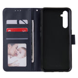 For OPPO A8 / A31/Realme XT / X2 Mobile Phone Case PU Buckle Closure Wallet Design Cards Slots All-round Protection Phone Cover  blue