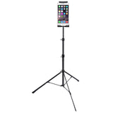 Tripod Floor Stand Support 4-12inch Celephone Ipad Tablet Live Broadcast Stand black