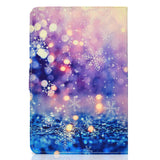 Universal Laptop Protective Cover Color Painted 8 Inches PU Case with Front Snap Purple quicksand