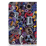 Universal Laptop Protective Cover Color Painted 8 Inches PU Case with Front Snap Graffiti