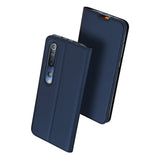 DUX DUCIS For XIAOMI 10/MI 10 Pro Fall Resistant Mobile Phone Cover Magnetic Leather Protective Case with Cards Slot Bracket Rose gold