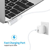 Magnetic USB C Type-C Adapter Side Plug Elbow 20pin Full-function Adapter Charging Data Transmission 4k Video Dark Gray
