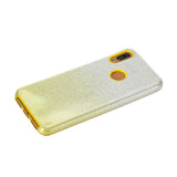 For Samsung A10/A50/A30S/A70/A20S Phone Case Gradient Color Glitter Powder Phone Cover with Airbag Bracket yellow