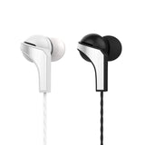 Langsdom R29 In-Ear Metal Headsets Stereo Bass Music Earbuds with Microphone Volume Control Earphone Black