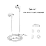 Langsdom R29 In-Ear Metal Headsets Stereo Bass Music Earbuds with Microphone Volume Control Earphone Black