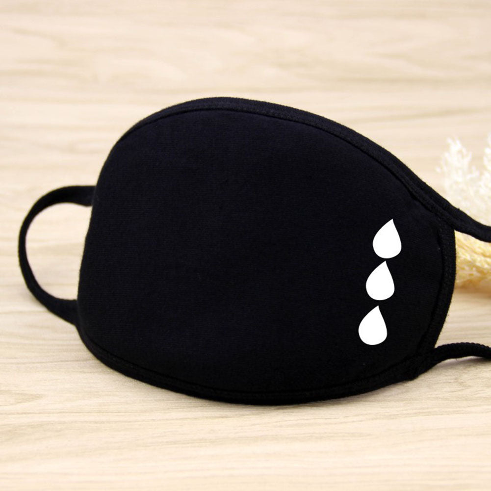 Riding Cotton Mask Dust-proof Facial Mouth Protection Fashion Men Women Black Mask KZ-2009