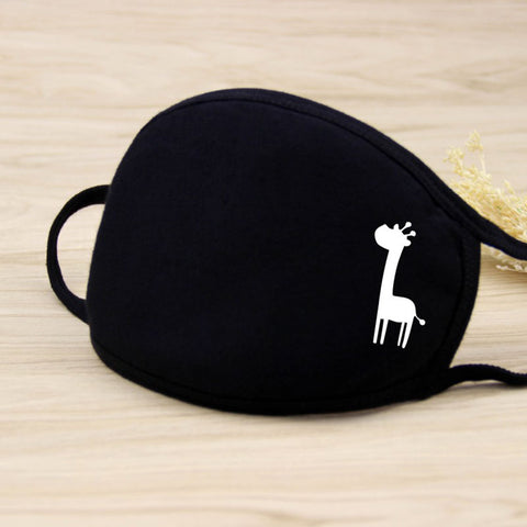 Riding Cotton Mask Dust-proof Facial Mouth Protection Fashion Men Women Black Mask KZ-2019