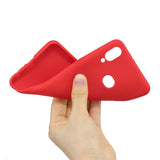 For Samsung A10S A20S Shockproof TPU Back Cover Soft Candy Color Frosted Surface Mobile Phone Case red