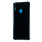 For HUAWEI Y6/Y7 Prime 2019 Glossy TPU Phone Case Mobile Phone Soft Cover Full Body Protection Bright black