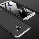 For Samsung J6 2018/on 6 Ultra Slim 360 Degree Non-slip Shockproof Full Protective Case silver black silver