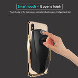 R1 Automatic Clamping 10W Car Wireless Charger  Infrared Induction Qi Wireless Charger Car Phone Holder Silver