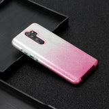 For OPPO Realme 5/Realme 5 Pro/A5 2020/A9 2020/A52/A92 Phone Case Gradient Color Glitter Powder Phone Cover with Airbag Bracket Pink