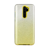 For OPPO Realme 5/Realme 5 Pro/A5 2020/A9 2020/A52/A92 Phone Case Gradient Color Glitter Powder Phone Cover with Airbag Bracket yellow