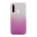 For OPPO Realme 5/Realme 5 Pro/A5 2020/A9 2020/A52/A92 Phone Case Gradient Color Glitter Powder Phone Cover with Airbag Bracket black