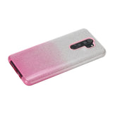 For OPPO Realme 5/Realme 5 Pro/A5 2020/A9 2020/A52/A92 Phone Case Gradient Color Glitter Powder Phone Cover with Airbag Bracket Pink