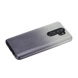 For OPPO Realme 5/Realme 5 Pro/A5 2020/A9 2020/A52/A92 Phone Case Gradient Color Glitter Powder Phone Cover with Airbag Bracket black