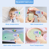 Portable Digital Backlight Non-contact Infrared Forehead Thermometer Digital Outdoor Pyrometer IR Thermometer As shown