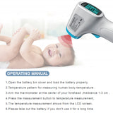 Portable Digital Backlight Non-contact Infrared Forehead Thermometer Digital Outdoor Pyrometer IR Thermometer As shown