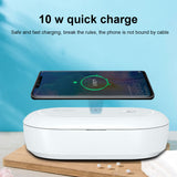 UV Sanitizing Box for Mask Wireless Charger Disinfection Machine Wireless Charger white