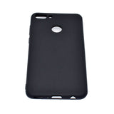 for HUAWEI Y9 2018 Lovely Candy Color Matte TPU Anti-scratch Non-slip Protective Cover Back Case black