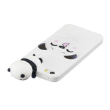 For iPhone 5/5S/SE 3D Cartoon Lovely Coloured Painted Soft TPU Back Cover Non-slip Shockproof Full Protective Case cute husky