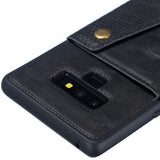 For Samsung NOTE 9 Phone Case Protective Back Cover with Card Holder Bracket black_Samsung NOTE 9
