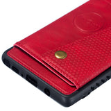 For Samsung NOTE 9 Phone Case Protective Back Cover with Card Holder Bracket red_Samsung NOTE 9