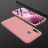 For Samsung M30 Ultra Slim PC Back Cover Non-slip Shockproof 360 Degree Full Protective Case Rose gold