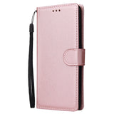 For Samsung A70 Wallet-type PU Leather Protective Phone Case with Buckle & 3 Card Position brown